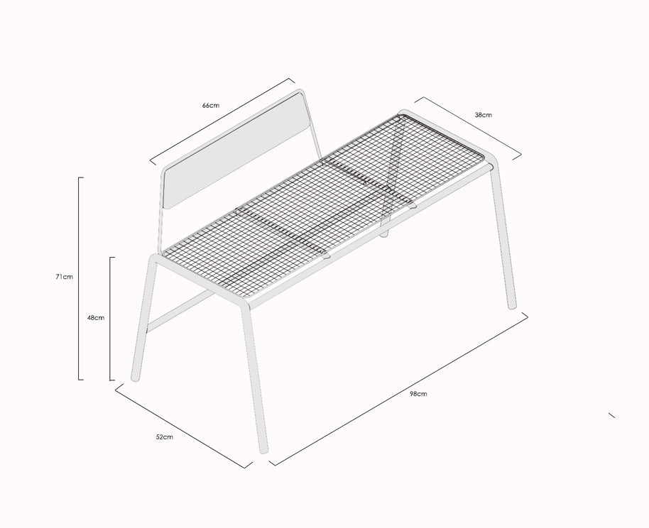 banco modular metalico