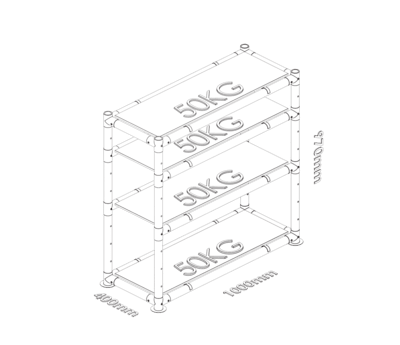 estanteria ecorack carga